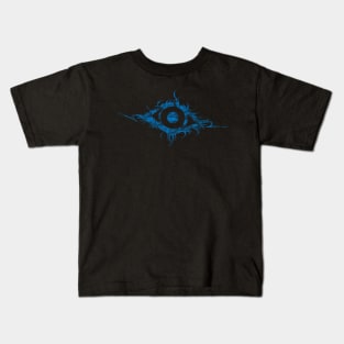 Art is in the EYE of the beholder (blue) Kids T-Shirt